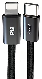 Кабель USB PD XO NB-Q206A 20W USB Type-C - Lightning Cable Black