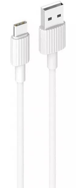 Кабель XO NB156 USB-A - Type-C 12w 2.4a 1м cable White - фото 1