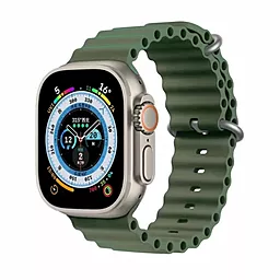 Змінний ремінець для розумного годинника Apple Ocean Band Design 38|40|41 mm Pistachio