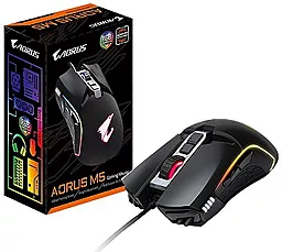 Компьютерная мышка Gigabyte Aorus M5 Black (AORUS_M5) - фото Компьютерная мышка Gigabyte Aorus M5 Black (AORUS_M5)