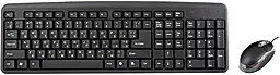 Комплект (клавиатура+мышка) HQ-Tech KM-102 USB+PS/2 - миниатюра 2