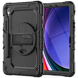 Чехол для планшета ArmorStandart Panzer для Samsung Galaxy Tab S9 FE, Galaxy Tab S9, Galaxy Tab S10 FE, Galaxy S10 Lite Black (ARM82518) - фото Чехол для планшета ArmorStandart Panzer для Samsung Galaxy Tab S9 FE, Galaxy Tab S9, Galaxy Tab S10 FE, Galaxy S10 Lite Black (ARM82518)