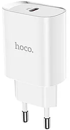 Сетевое зарядное устройство с быстрой зарядкой Hoco N14 20w PD USB-C fast charger white - фото Сетевое зарядное устройство с быстрой зарядкой Hoco N14 20w PD USB-C fast charger white
