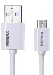 Кабель Remax Fast USB-A - micro USB 12w 2.4a 1м cable White (RC-007m) - фото Кабель Remax Fast USB-A - micro USB 12w 2.4a 1м cable White (RC-007m)