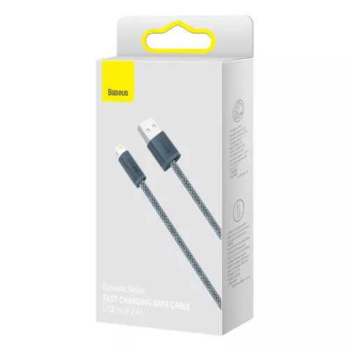 Кабель Baseus Dynamic Series USB-A - Lightning 12w 2.4a 1м cable Gray (CALD000416) - фото 4