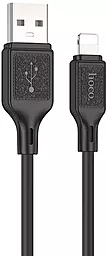 Кабель Hoco X90 Cool Silicone USB-A - Lightning 12w 2.4a 1м cable Black - фото Кабель Hoco X90 Cool Silicone USB-A - Lightning 12w 2.4a 1м cable Black
