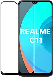 Защитное стекло PowerPlant Full screen Realme C11 Black (GL609260)