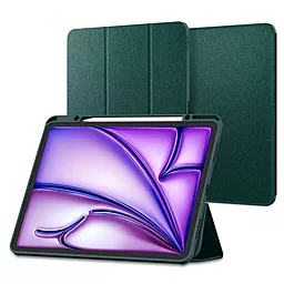 Чехол для планшета Spigen Urban Fit для Apple iPad Air 13'' (2024) Midnight Green (ACS07672) - фото Чехол для планшета Spigen Urban Fit для Apple iPad Air 13'' (2024) Midnight Green (ACS07672)