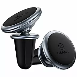 Держатель магнитный Usams ZJ047 Lead-Tu Air Vent Car Holder Silver
