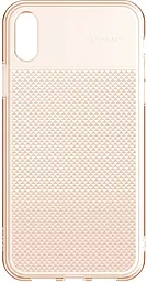 Чехол Baseus Glistening Case Apple iPhone XR Transparent Golden (WIAPIPH61-ST0V)