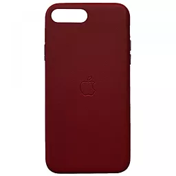 Чехол Apple Leather Case Full for iPhone 7 Plus, iPhone 8 Plus Red