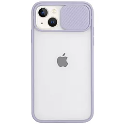 Чехол Camshield mate TPU со шторкой для камеры для Apple iPhone 13 (6.1") Сиреневый