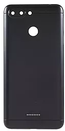 Задняя крышка корпуса Xiaomi Redmi 6 на 2 SIM со стеклом камеры Black - фото Задняя крышка корпуса Xiaomi Redmi 6 на 2 SIM со стеклом камеры Black
