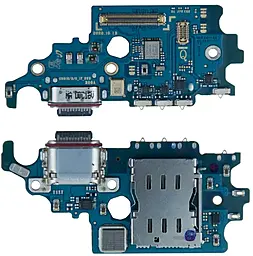 Нижняя плата Samsung Galaxy S21 5G G991U с разъемом зарядки, Sim-карты и микрофоном, (USA version), Original