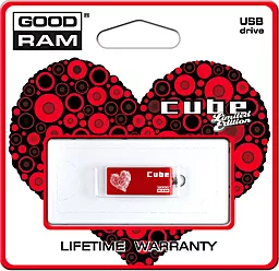 Флешка GooDRam Cube Valentine 16Gb (PD16GH2GRCURR9+V) Red