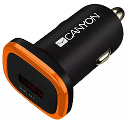 Автомобільний зарядний пристрій Canyon USB-A, 1A black (CNE-CCA01B)