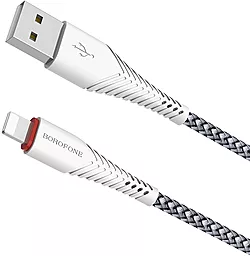 Кабель USB Borofone BX25 Powerful Lightning White - миниатюра 3