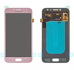 Дисплей Samsung Galaxy J2 J250 2018 с тачскрином, оригинал, Pink