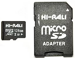 Карта памяти Hi-Rali MicroSDXC 128GB UHS-I U3 Class 10 SD-adapter (HI-128GBSD10U3-01)