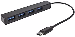 USB Type-C хаб EasyLife 4-in-1 black - фото USB Type-C хаб EasyLife 4-in-1 black
