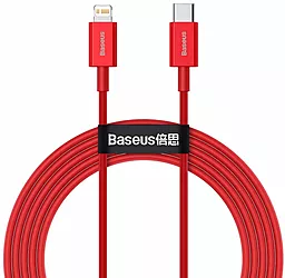 Кабель Baseus Superior USB Type-C - Lightning 20w 3a 2м PD сable Red (CATLYS-C09)