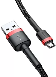 Кабель USB Baseus Cafule 2.4A micro USB Cable  Red/Black (CAMKLF-B91) - миниатюра 2