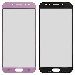 Корпусне скло дисплея Samsung Galaxy J7 J730F 2017 (original) Pink