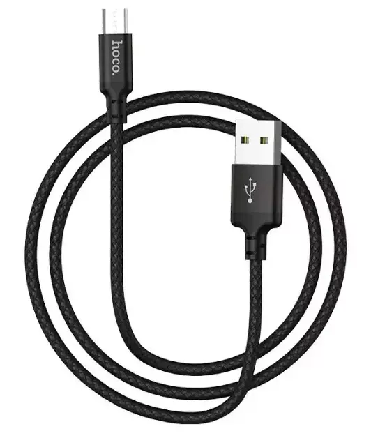 Кабель Hoco X14 Times Speed USB-A - micro USB 12w 2.4a 2м cable Black - фото 5