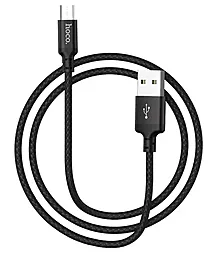 Кабель Hoco X14 Times Speed USB-A - micro USB 12w 2.4a 2м cable Black - миниатюра 5 Кабель Hoco X14 Times Speed USB-A - micro USB 12w 2.4a 2м cable Black - миниатюра 5
