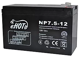Акумуляторна батарея Enot 12V 7.5Ah (NP7.5-12)