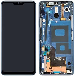 Дисплей LG G7 Plus ThinQ, G7 ThinQ (G710N, G710EM, G710PM, G710VMP, G710ULM, G710EMW, G710EAW, G710AWM) с тачскрином и рамкой, оригинал, Blue - фото Дисплей LG G7 Plus ThinQ, G7 ThinQ (G710N, G710EM, G710PM, G710VMP, G710ULM, G710EMW, G710EAW, G710AWM) с тачскрином и рамкой, оригинал, Blue