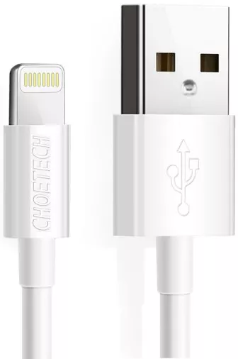 Кабель Choetech USB-A - Lightning 10.5w 1.8м cable White (IP0027WH) - фото 2