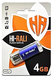 Флешка Hi-Rali Rocket Series 4GB USB 2.0 (HI-4GBVCBL) Blue