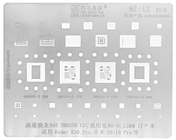 BGA трафарет (для реболінгу) Amaoe Mi12 for Xiaomi 0.12 мм
