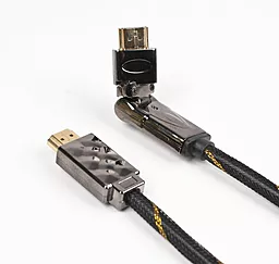Відеокабель Viewcon HDMI-HDMI v1.4 поворотний (VD516-3M)