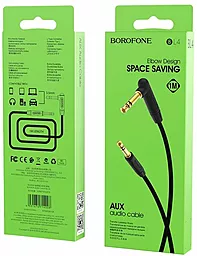Аудіо кабель Borofone BL4 AUX mini Jack 3.5mm M/M Cable 2 м black - мініатюра 4