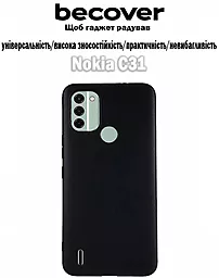 Чохол BeCover для Nokia C31 Black (709299) - мініатюра 2