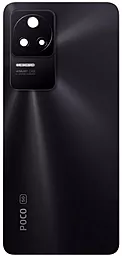 Задняя крышка корпуса Xiaomi Redmi K40S / Poco F4 со стеклом камеры (48MP) c логотипом "POCO" Original Night Black - фото Задняя крышка корпуса Xiaomi Redmi K40S / Poco F4 со стеклом камеры (48MP) c логотипом "POCO" Original Night Black