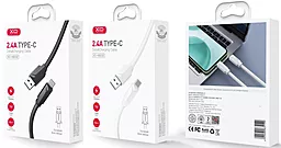 Кабель XO NB232 USB-A - Type-C 12w 2.4a 1м cable Black - миниатюра 3 Кабель XO NB232 USB-A - Type-C 12w 2.4a 1м cable Black - миниатюра 3