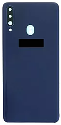 Задняя крышка корпуса Samsung Galaxy A20s 2019 A207F со стеклом камеры Original Blue