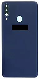 Задняя крышка корпуса Samsung Galaxy A20s 2019 A207F со стеклом камеры Original Blue - фото Задняя крышка корпуса Samsung Galaxy A20s 2019 A207F со стеклом камеры Original Blue