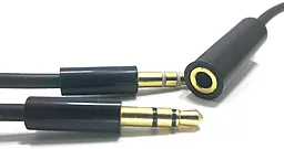 Аудио разветвитель PowerPlant mini Jack 3.5mm 2xM/F 1.5 м чёрный (DV00DV4057)