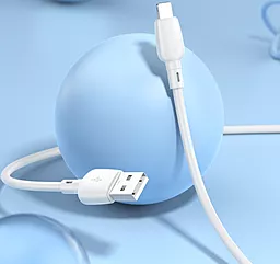 Кабель Borofone BX93 USB-A - Lightning 12w 2.4a 1м cable White - миниатюра 4 Кабель Borofone BX93 USB-A - Lightning 12w 2.4a 1м cable White - миниатюра 4