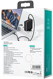 Сетевое зарядное устройство Usams 140w PD/QC GaN 2xUSB-C/USB-A ports + USB-C/USB-C cable fast charger black (US-CC168) - миниатюра 6