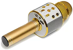 Беспроводной микрофон для караоке Wester WS-858 Gold - миниатюра 2 Беспроводной микрофон для караоке Wester WS-858 Gold - миниатюра 2