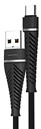 Кабель WUW X113 USB-A - Type-C 15w 3a 1м cable Black - фото Кабель WUW X113 USB-A - Type-C 15w 3a 1м cable Black