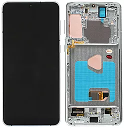 Дисплей Samsung Galaxy S21 Plus G996 с тачскрином и рамкой, original PRC, Phantom Silver