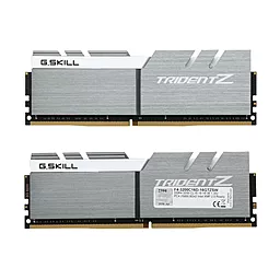 Оперативная память G.Skill DDR4 16GB (2x8GB) 3200 MHz Trident Z Silver H/ White (F4-3200C16D-16GTZSW) - миниатюра 2