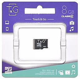 Карта памяти T&G microSDHC 8GB Class 4 (TG-8GBSDCL4-00)