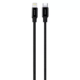 Кабель Proove Light Weft USB Type-C - Lightning 27w 2.4a 1м PD cable Black (CCLW27002101) - фото Кабель Proove Light Weft USB Type-C - Lightning 27w 2.4a 1м PD cable Black (CCLW27002101)